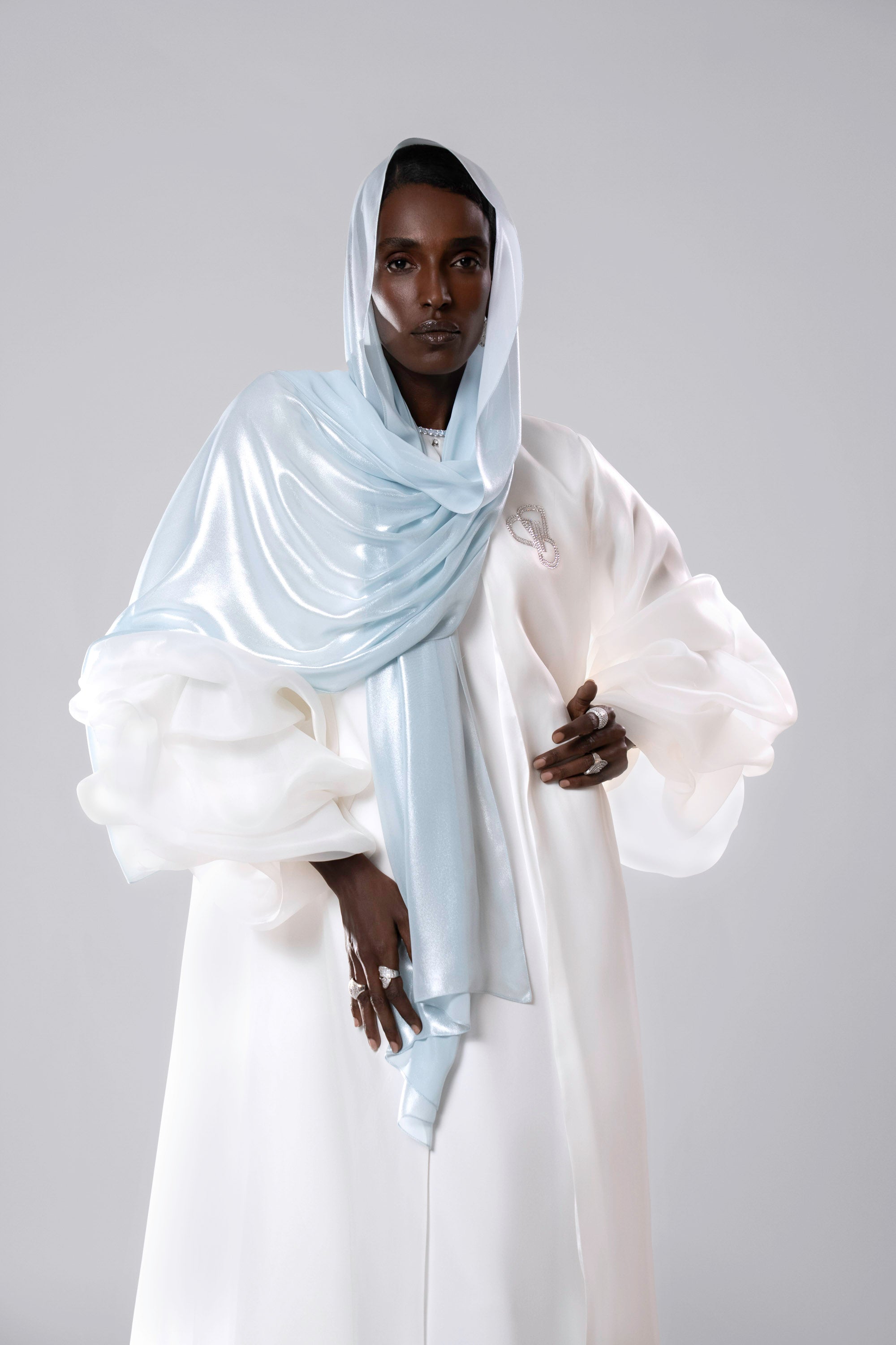 الثلج الأزرق - وشاح شيفون