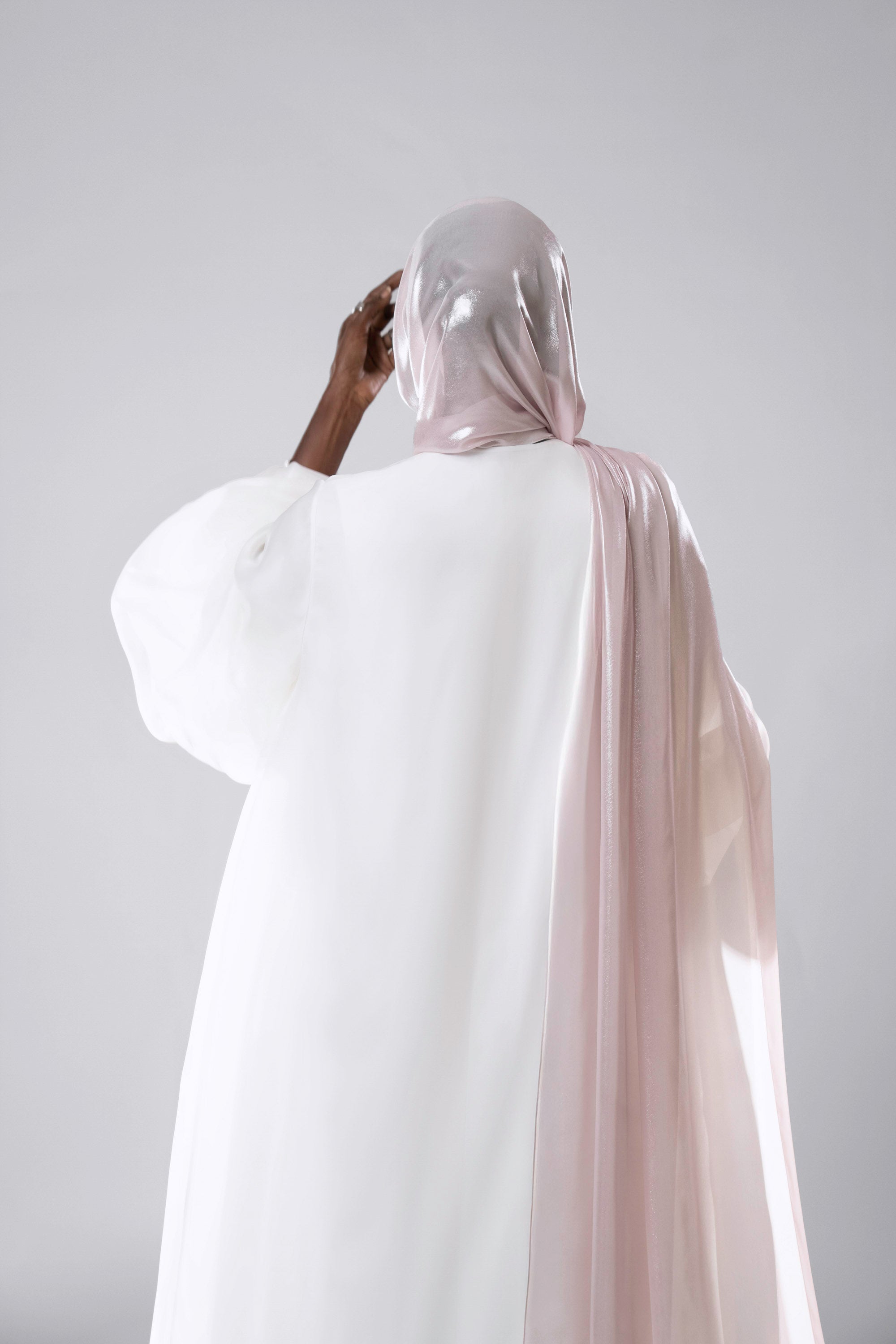 Light Pink Frost - Chiffon Scarf