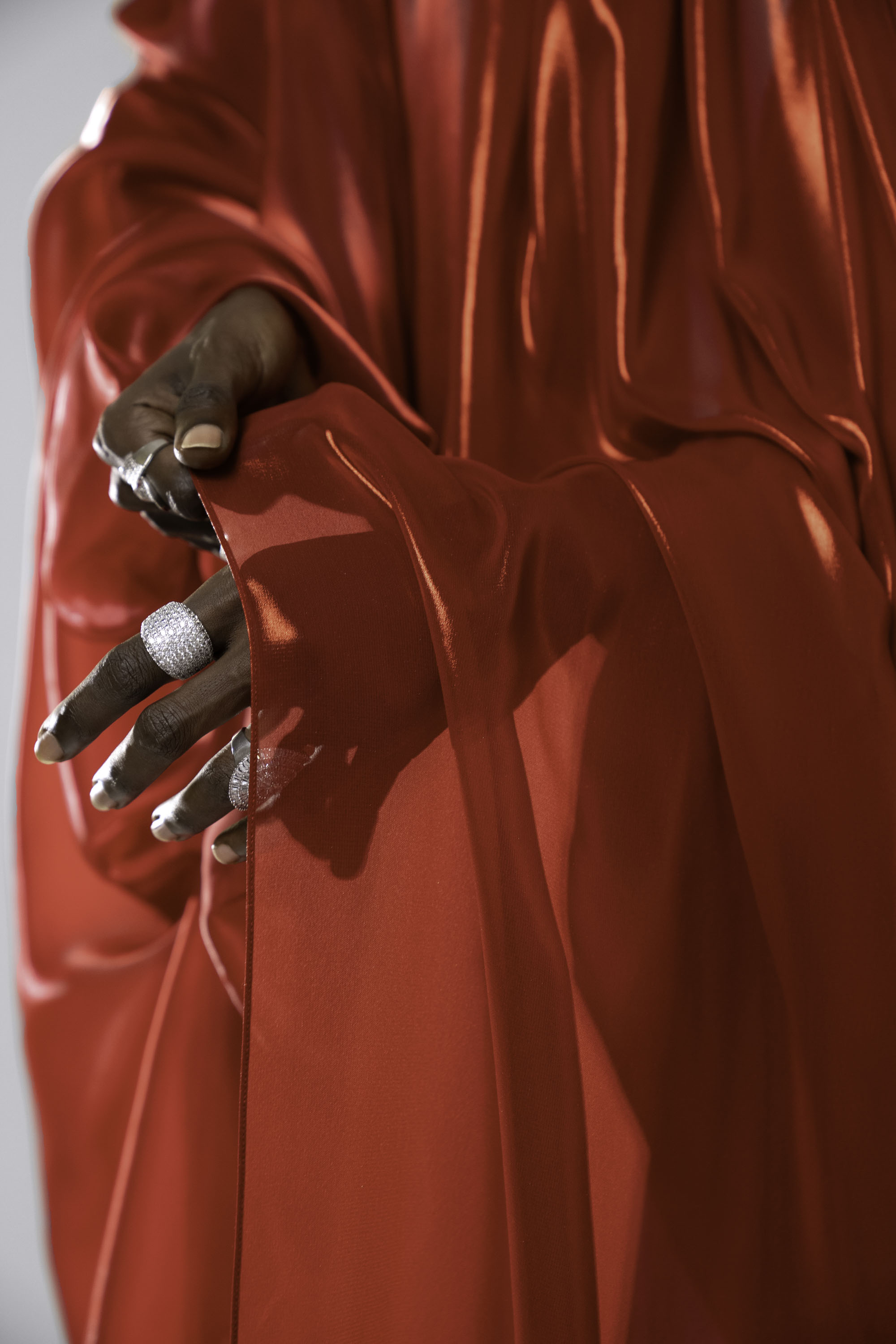 Red Frost - Chiffon Scarf