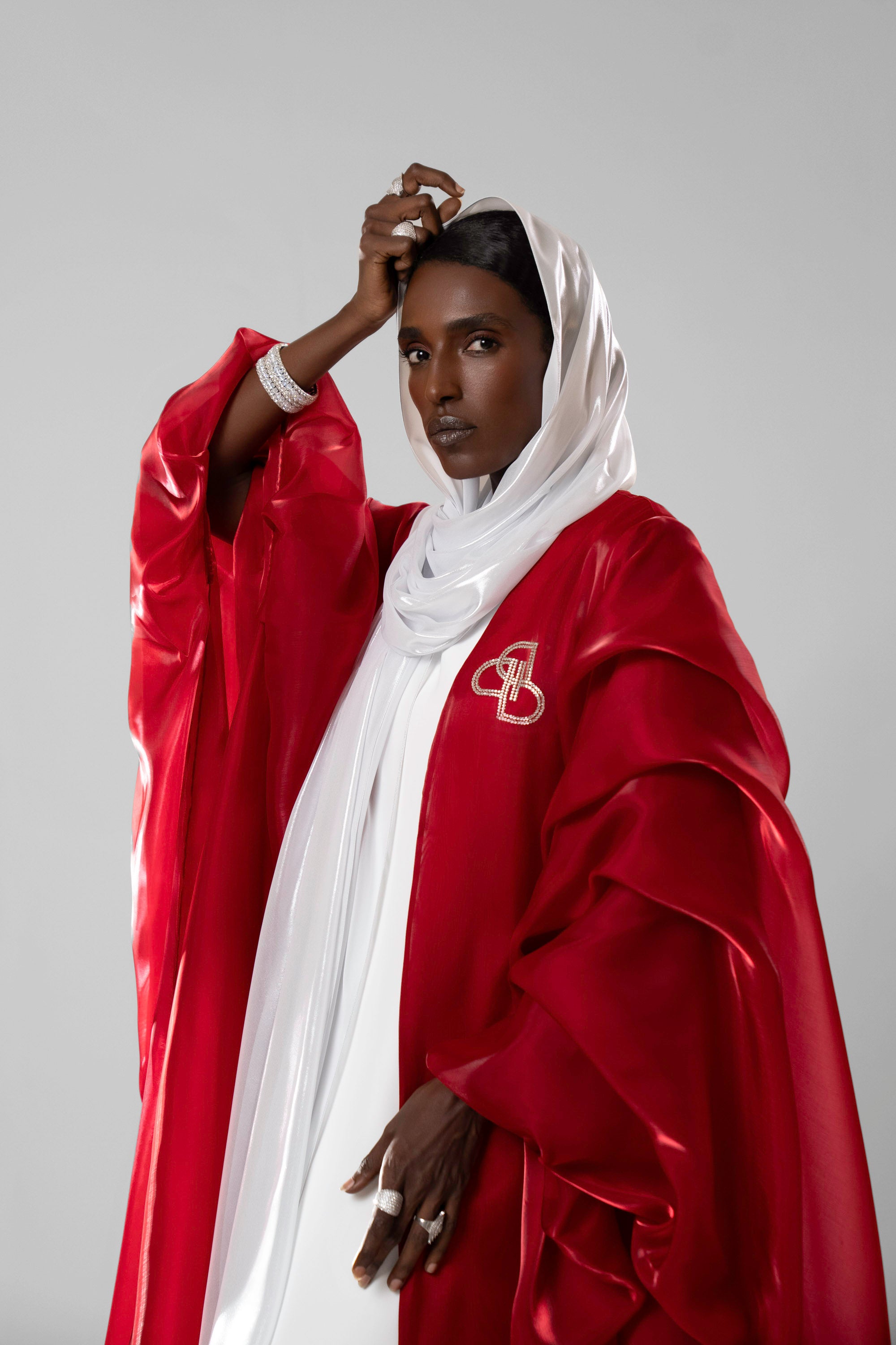 الثلج الفضي - وشاح شيفون