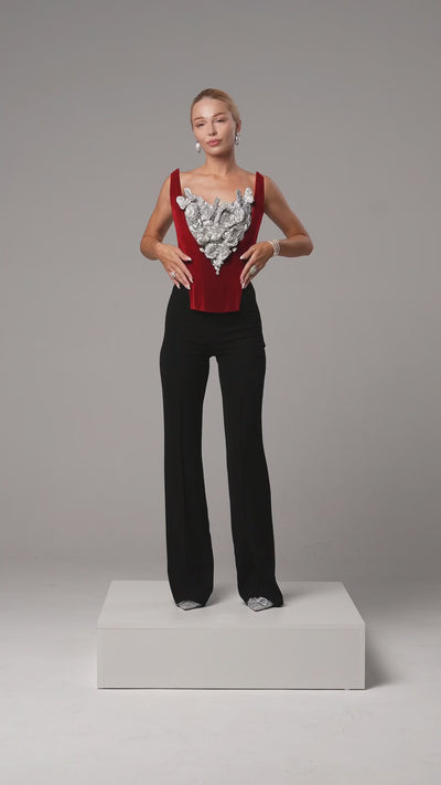 Liana - Velvet Silver Bloom