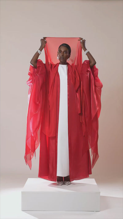 Red Frost - Chiffon Scarf